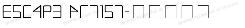 Escape Artist字体转换